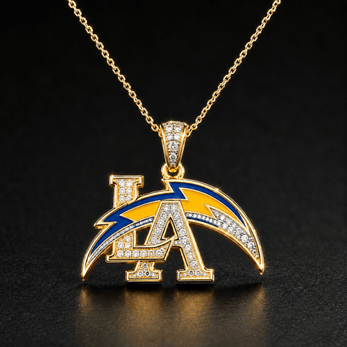 LAC Solid Gold Chain with Diamond Pendant BMD