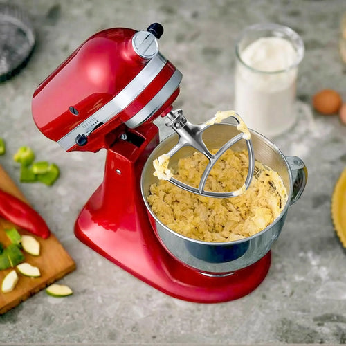 GVODE Stainless Steel Flat Beater for KitchenAid Mixer Paddle Attachment for Tilt Head Stand Mixer Fits 4.5 QT Mixing Bowl