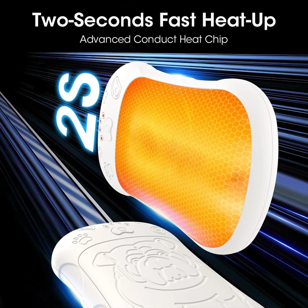 Rechargeable Magnetic Hand Warmers 2 Pack, 18Hrs Heating, Portable USB Heater for Camping Travel Gifts